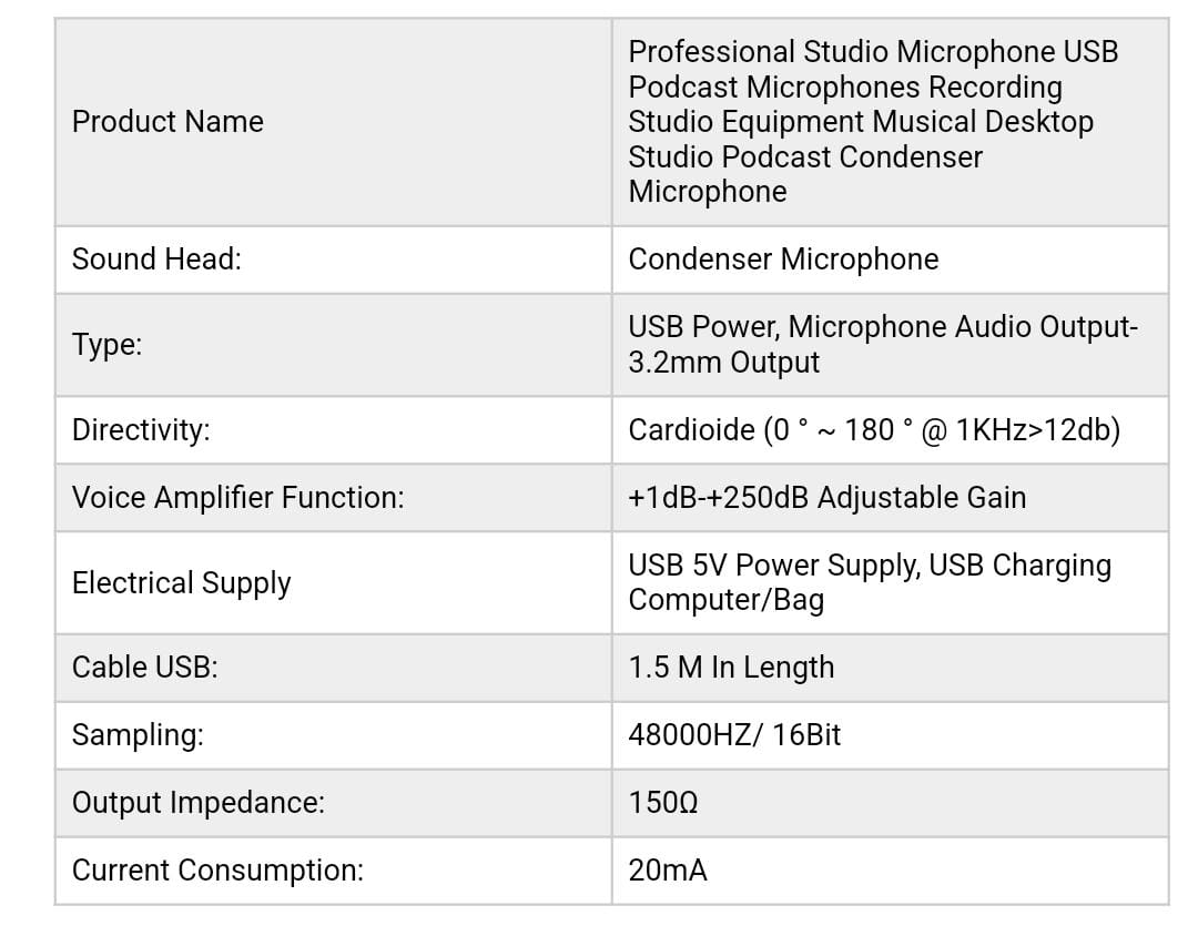 Podcast Mic Set With Live Sound Card,condenser Microphone With Rechargeable 12 Kinds Of Auxiliary Background For Karaoke Singing, Youtube Recording - Image 3