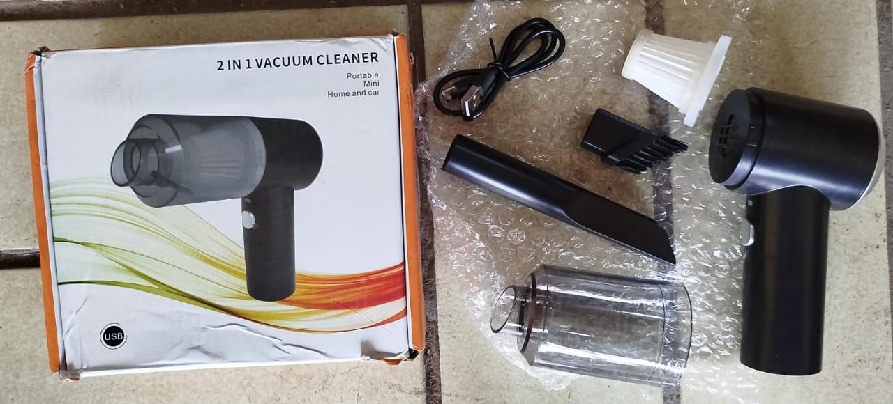Portable 2 In 1 Mini Home And Car Vacuum Cleaner - Image 4