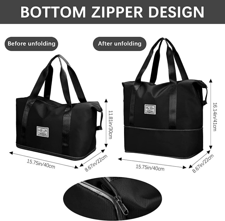Bags for Men Women Travel Handbag Sport Adjustable Daily Shoulder Bag - Image 9