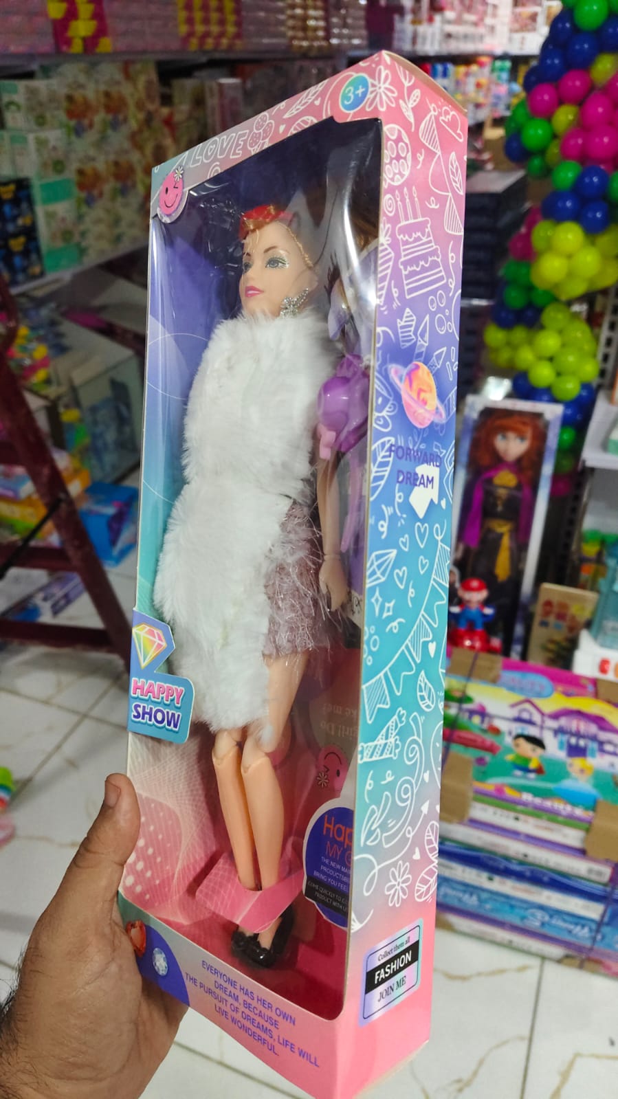 CUTE  barbie Doll Long Hair Doll with Fordable Hands and Legs Fashion Doll for Kids (Random Design ) - Image 7
