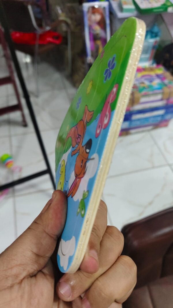Wooden Pizza Slice Slate Puzzle/ Puzzle Toys Educational Toys For Children Gifts (random characters ) - Image 6