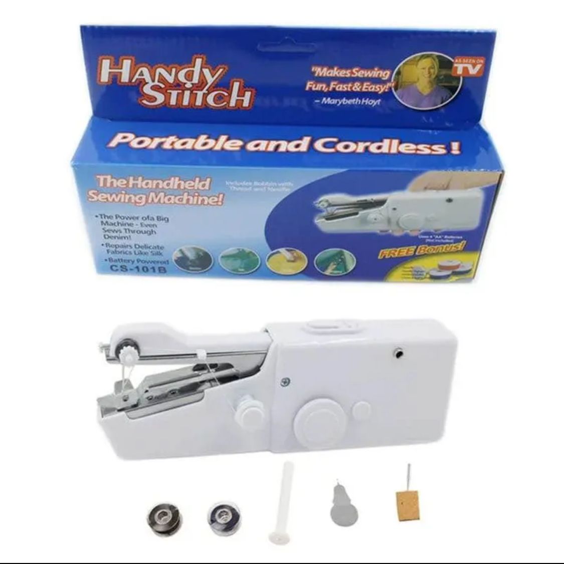 Portable Mini Sewing Machine  sewing Handy Stitching machine handheld home mini automatic sewing machine portable small mending clothes - Image 2