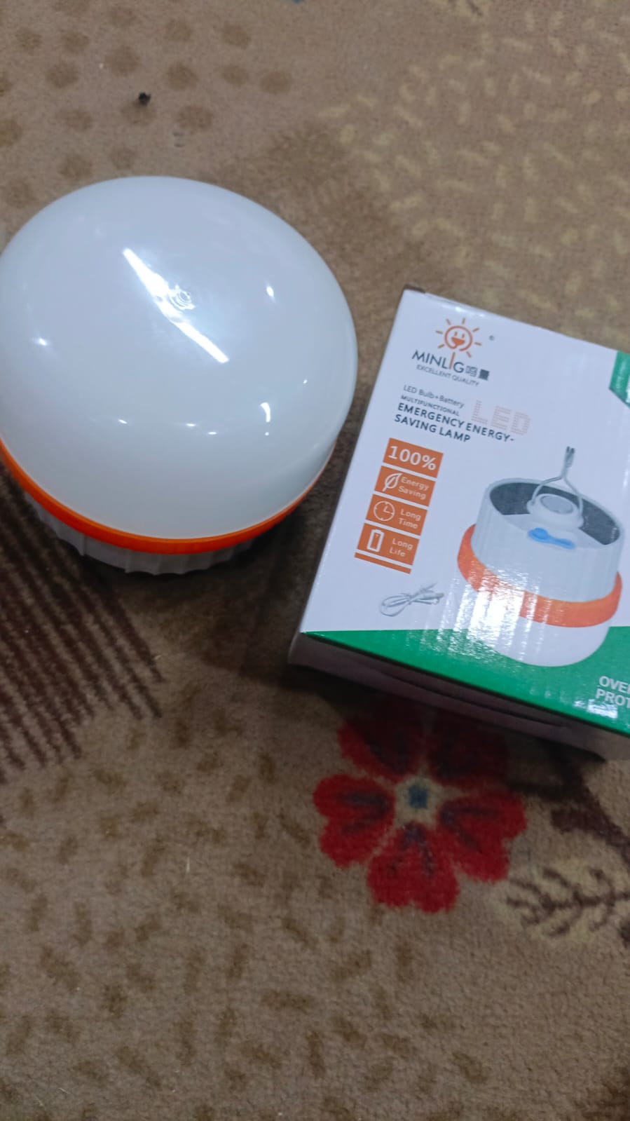 Multifunctional LED Bulb+Battery EMERGENCY ENERGY-SAVING LAMP 200W(ML-72S) - Image 4