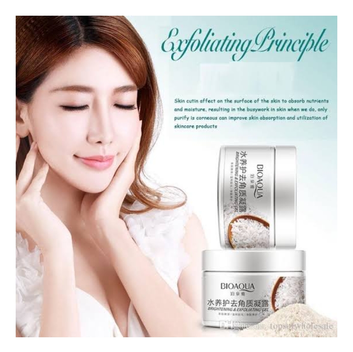 BIOAQUA Brightening & Exfoliating Rice Gel Face Scrub - Image 4