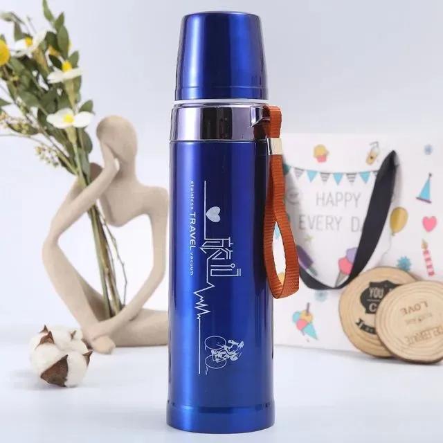 Sports Vacuum Flask 750ML Stainless Steel Water Bottle (random color) - Image 7