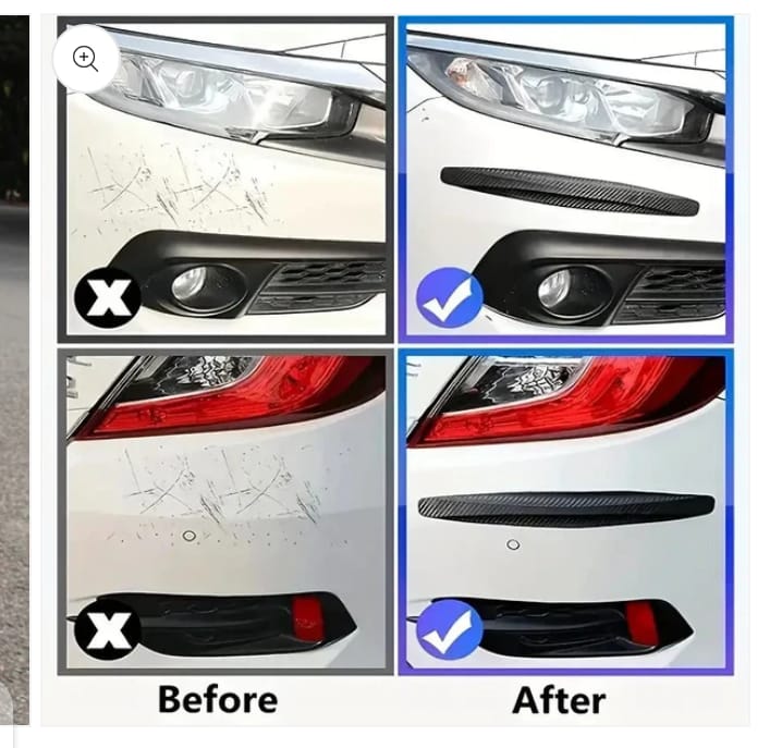 Car Bumper Protector Strip Guard Corner Protection Strips Scratch Auto car Anti Collision Car Corner Bumper (Color White) - Image 5