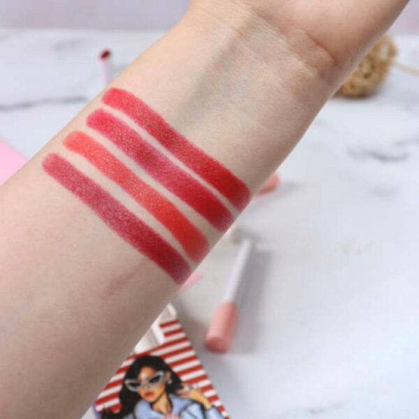 4 Pcs High Pigment Warda Beauty Little Smoke Mate Lipstick - Random Color - Image 6