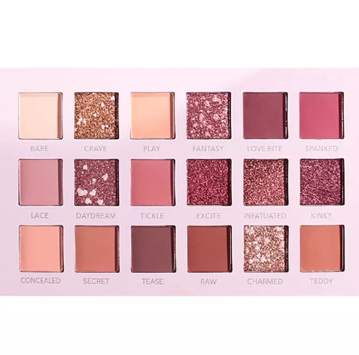 18 Shade Pearlescent Shimmer - Matte Waterproof NUDE Eyeshadow Palette - Image 4