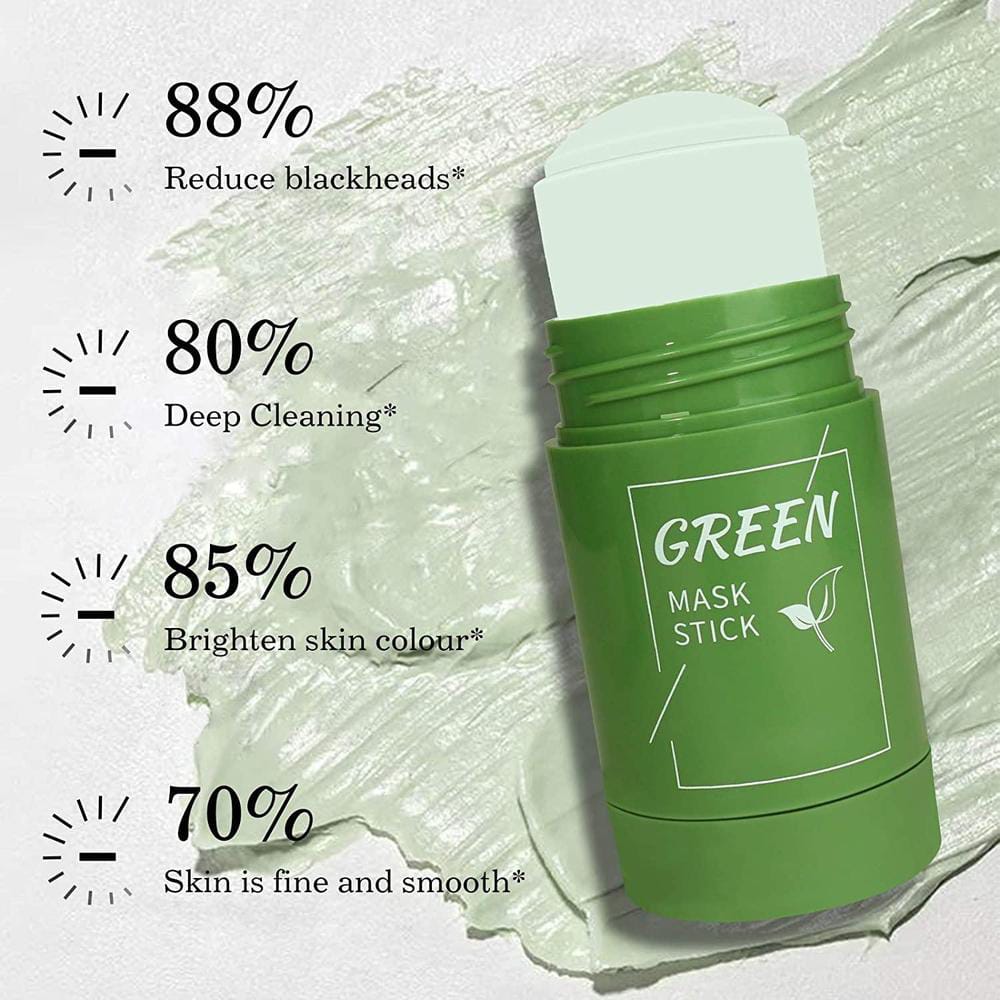 THE MAGIC GREEN STICK MASK ,green tea oil control cleansing mask 40 Gm - Image 4
