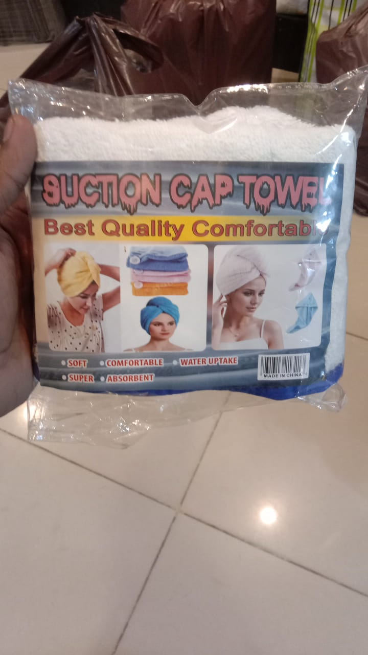 Best Hair Dryer Cap Towel - Hair Wrap Towel for ladies( random color ) - Image 3