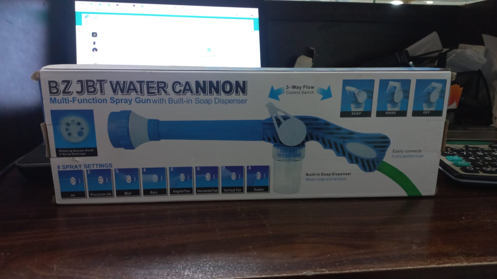 Nozzle Ez Jet Water Cleaning Soap Cannon Dispenser Pump Spray gun | Car Washer Plastic Garden Hose Pipe Connector Function - Image 2
