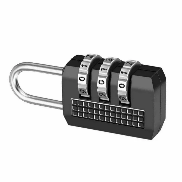 3 Digit Combination Padlock for locker Luggage suitcase Travel bag (Random color) - Image 5