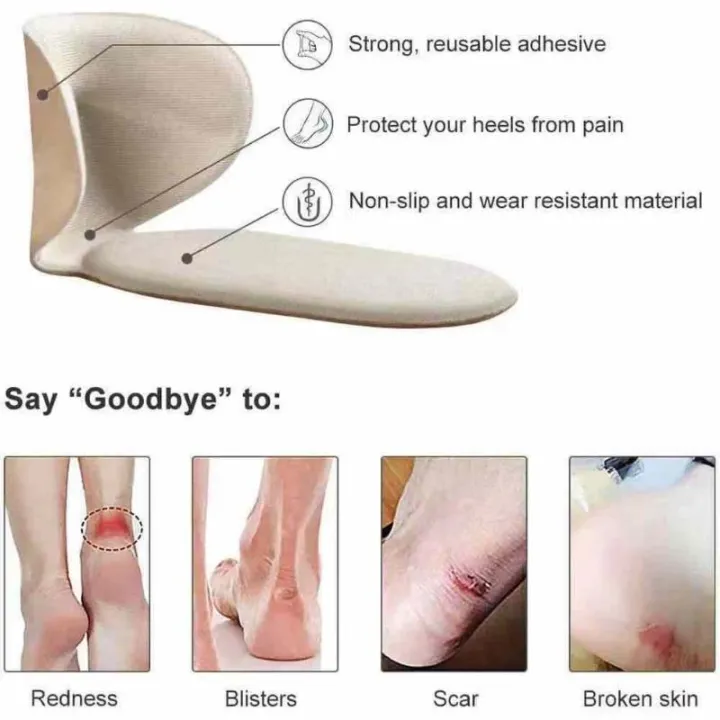 T shape high heel grip for foot support | Heel Cushion Pads T Shape Heel Sticker Tape Arch Support Insoles High Heeled Shoes Patches Foot Care Protector - Image 13