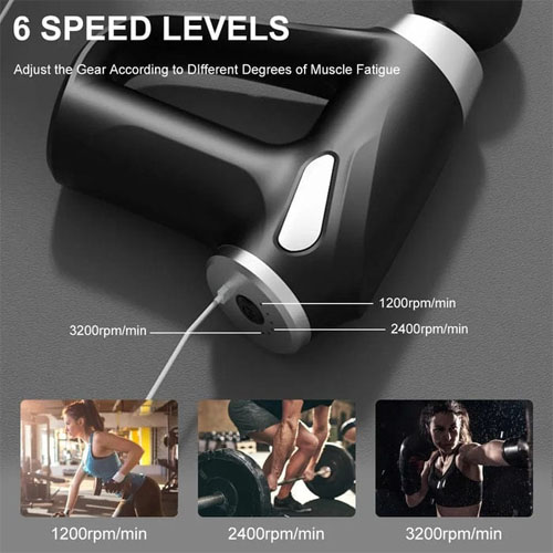 New Imported KH-810 Mini Facial Gun Rechargeable Handheld Muscle Massager (random color) - Image 6