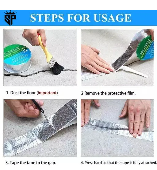 Aluminum Foil Tape  Waterproof Leakage  Strong Self-Adhesive Repair , Window Sill Gap, Pipe Rupture, Surface Crack, Home Renovation - Image 10