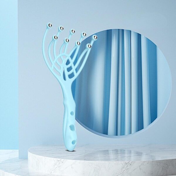 Head Massager Comb Exercise balls Roller Scalp Hand Held Scalp Reduce Stress Fatigue Relax Blood Circulation  (random color) - Image 6