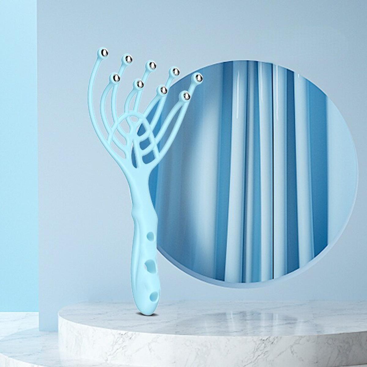 Head Massager Comb Exercise balls Roller Scalp Hand Held Scalp Reduce Stress Fatigue Relax Blood Circulation  (random color) - Image 6