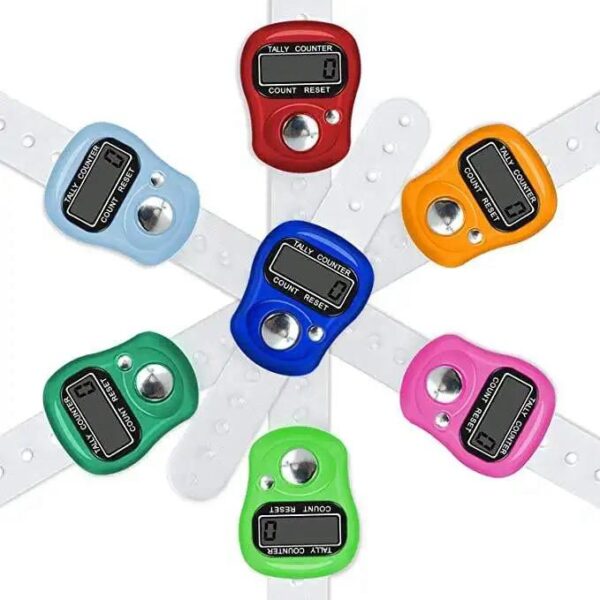 Finger Counter Tasbih Digital Electronic Tally Counter Praying Muslim LCD Counter .. pack of 2  (random color) - Image 5