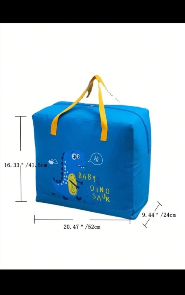 Baby Dinosaur Cloth Organizer And Storage Handbag Portable | only blue color available. - Image 8