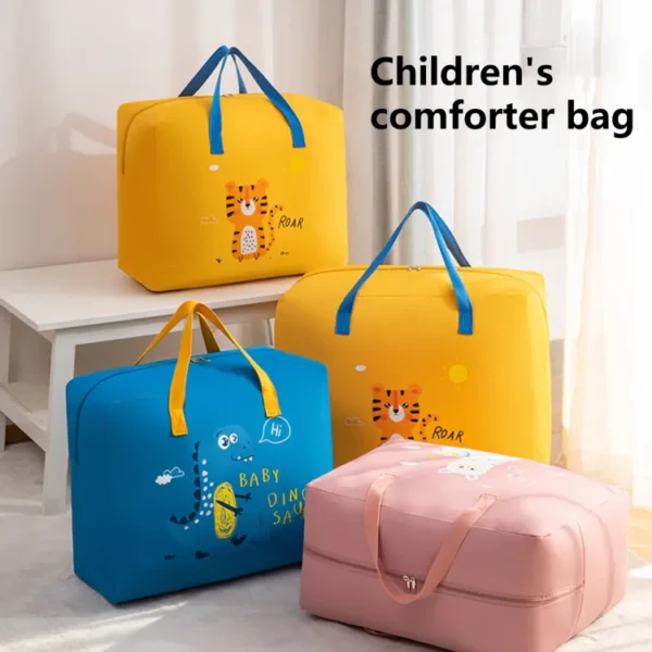 Baby Dinosaur Cloth Organizer And Storage Handbag Portable | only blue color available. - Image 6