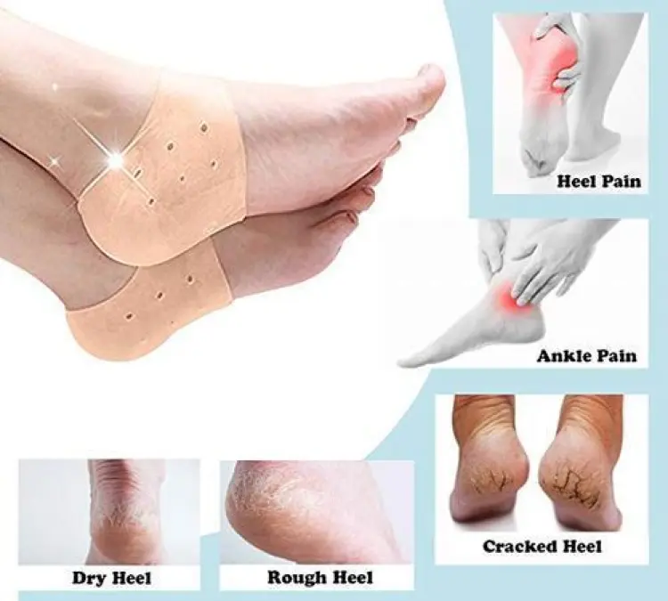 half Heel Pain Anti Crack Silicone Set - Anti Crack  For Pain Relief Unisex - Image 5