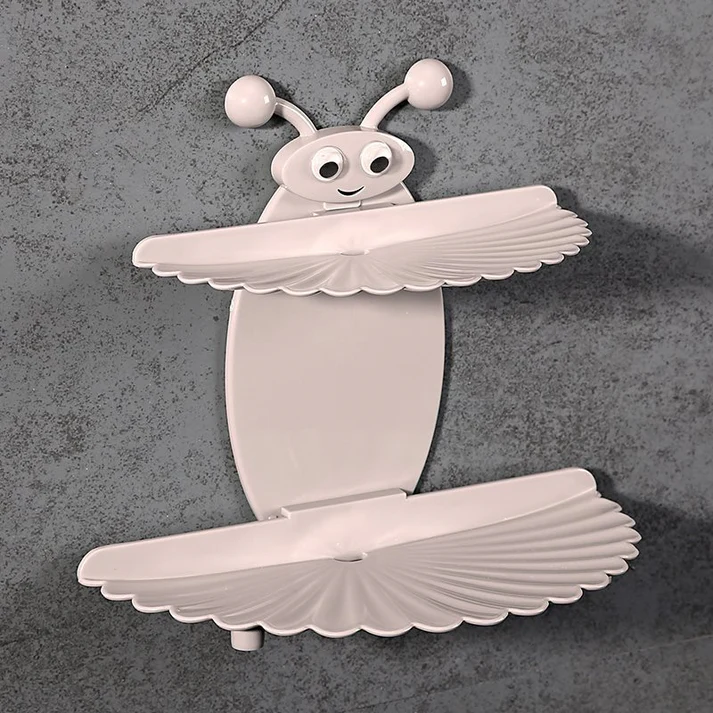 Self Adhesive Double-layer Soap Holder (Random color) - Image 3