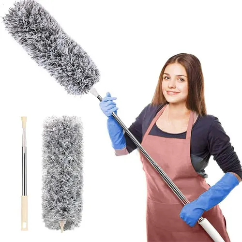 Extendable Telescope Microfiber Duster Long Handle For Cleaning Dust, Dirt And Stains - Image 3