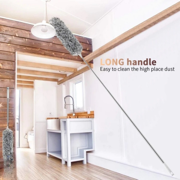 Extendable Telescope Microfiber Duster Long Handle For Cleaning Dust, Dirt And Stains - Image 6