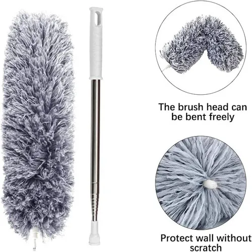 Extendable Telescope Microfiber Duster Long Handle For Cleaning Dust, Dirt And Stains - Image 9