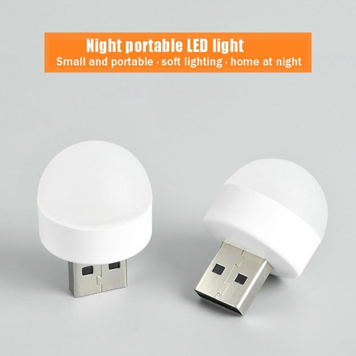 (NW000206)  Portable LED Light Mini Night Light USB Plug Lamp Computer Mobile Power Charging Small Book Lamp Eye Protection Reading Light - Image 3