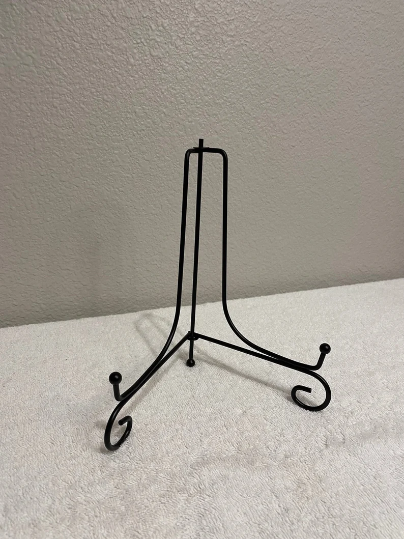 BIG SIZE Plate Stand Holder Display Decorative Easel Picture Frame Ornament Mount Iron - Image 3