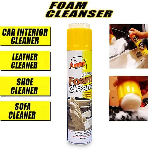 Aim MULTI-PURPOSE FOAM CLEANER SPRAY for car seats roof, sofa and household items - 460 ML - Image 5
