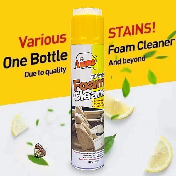 Aim MULTI-PURPOSE FOAM CLEANER SPRAY for car seats roof, sofa and household items - 460 ML - Image 4