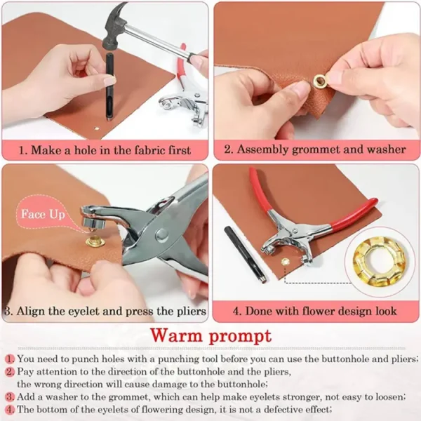 Metal - Button Press Tool for All Cloths | Tich Button Press Tool and (50 Button) - Image 6