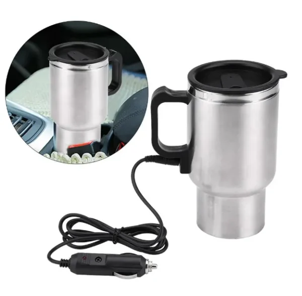 12 Volts 450 ml Heated Travel Mug Coffee /Tea/Soup Cup Car Charging Electric Kettle - Image 15