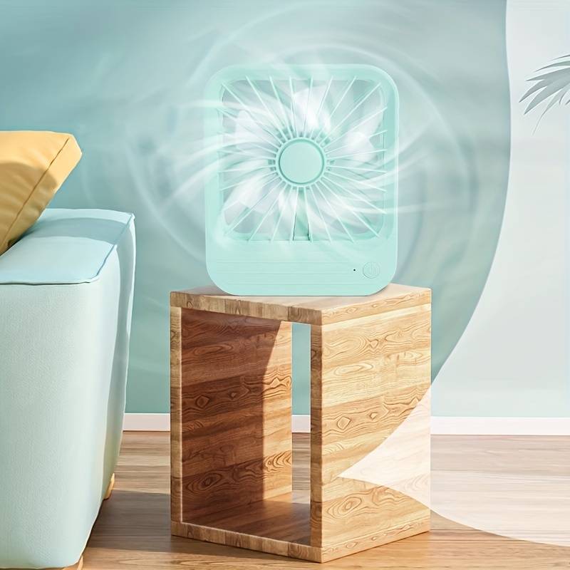 Quite Hanging Desk Fan, Mini USB Rechargeable Fan, Quiet Mini Desktop Cooling Fan for Indoor Outdoor(random color ) - Image 6