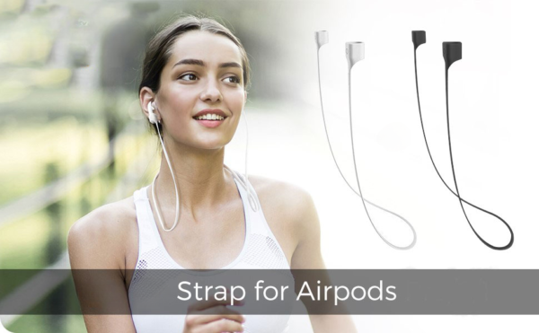 Anti Lost Silicone Earphone Rope Holder Cable For AirPods Strap Wireless Bluetooth Headphone Neck Strap Cord String 55CM - Image 17