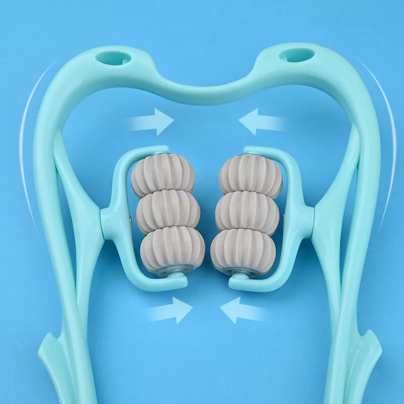 Manual Neck Massager For Cervical pain, deep Tissue | Handheld Massager Tool for Legs Waist Neck and Shoulder (Random color) - Image 20