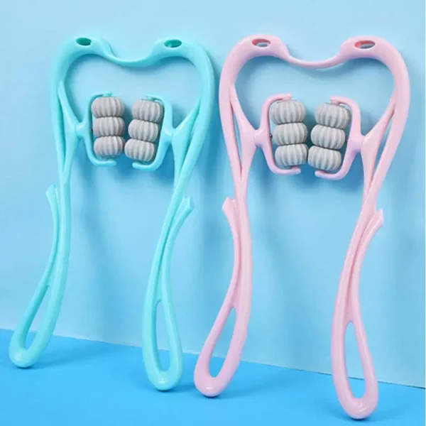 Manual Neck Massager For Cervical pain, deep Tissue | Handheld Massager Tool for Legs Waist Neck and Shoulder (Random color) - Image 22