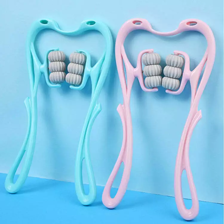 Manual Neck Massager For Cervical pain, deep Tissue | Handheld Massager Tool for Legs Waist Neck and Shoulder (Random color) - Image 22