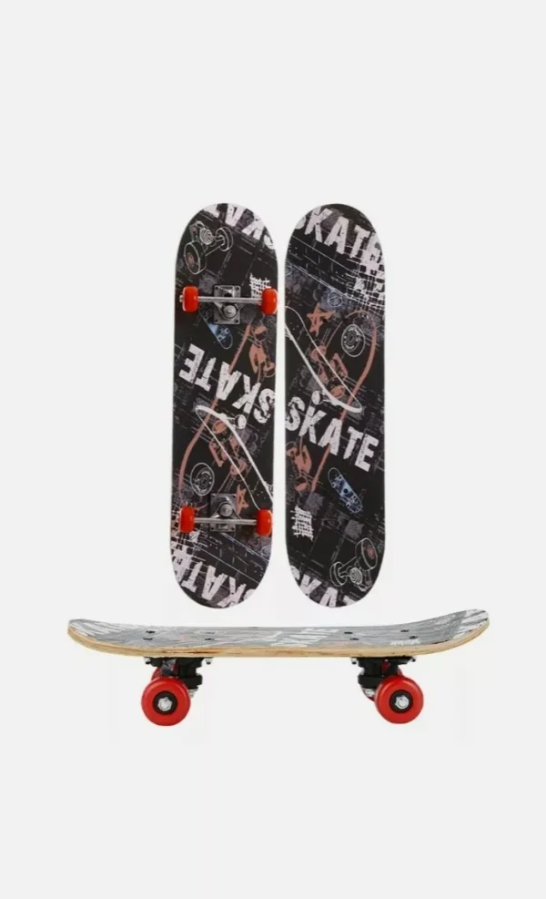 Wooden skate Board for kids (random Designs) size SMALL