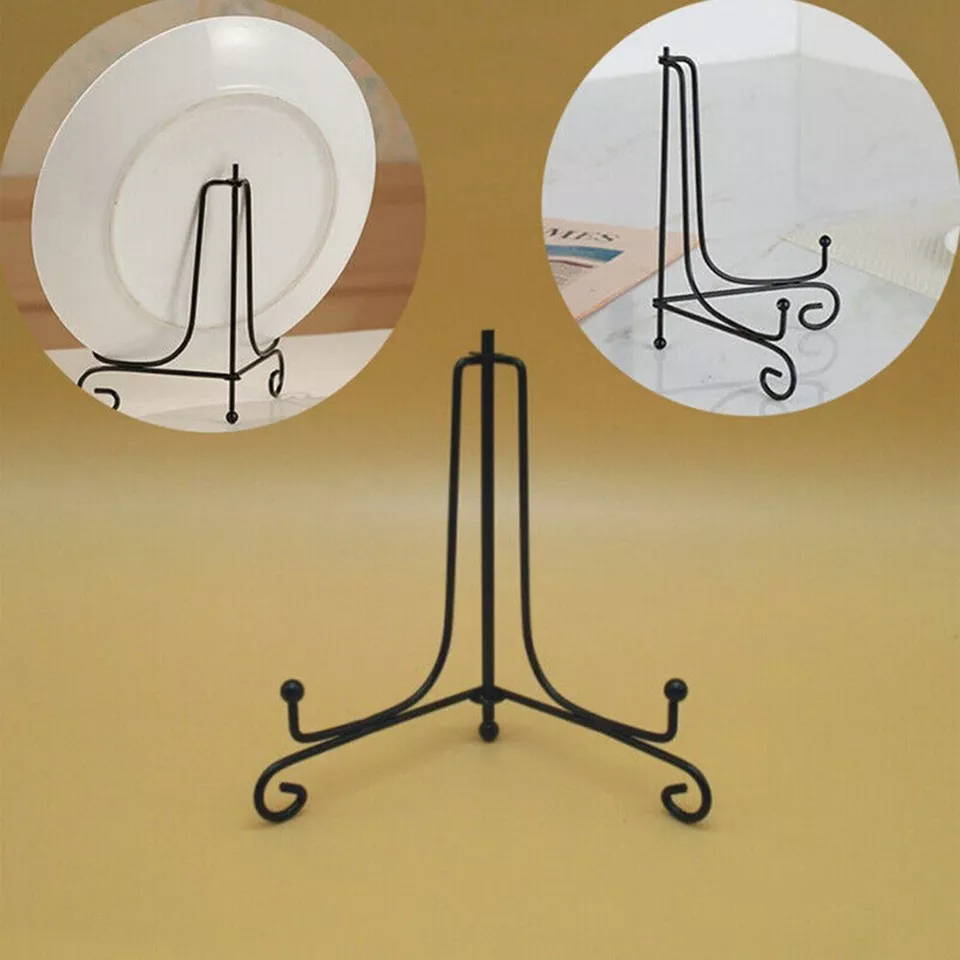 BIG SIZE Plate Stand Holder Display Decorative Easel Picture Frame Ornament Mount Iron - Image 6