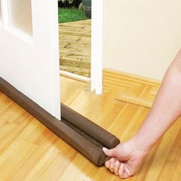 Twin Door Foam Draft Protector - Door Air Lock Foam For Cold Air Window Shutters, Dust Barriers, Insect Repellent (Random color) - Image 3