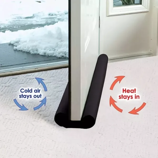Twin Door Foam Draft Protector - Door Air Lock Foam For Cold Air Window Shutters, Dust Barriers, Insect Repellent (Random color) - Image 6