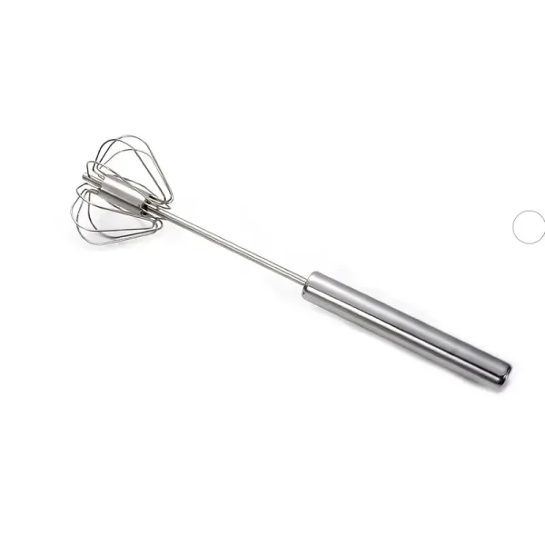 Hand Pressure Semi-automatic Egg Beater | Self Turning Whisk Manual Mixer - Image 5